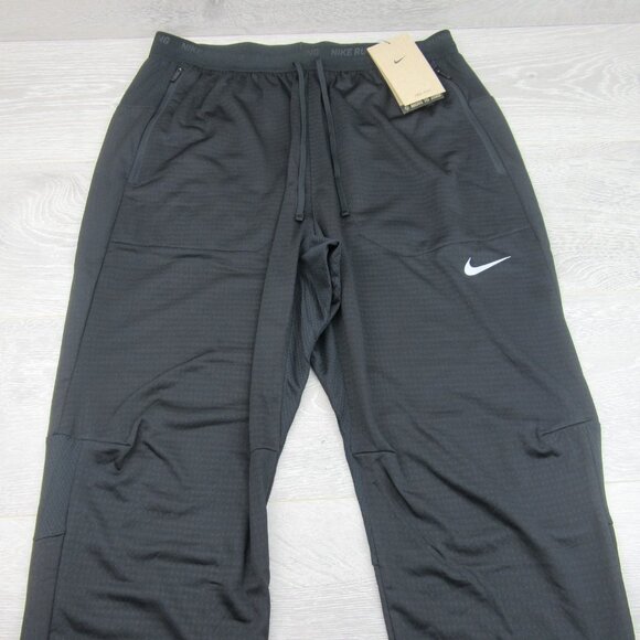 Nike Phenom Knit Running Pants Men's Size Medium Black Dri-Fit NEW - Picture 3 of 14